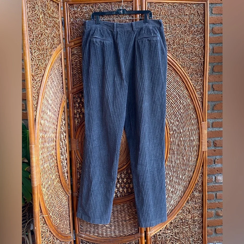 Vintage Vires Men's Gray Corduroy Pants Size 40 Great Condition